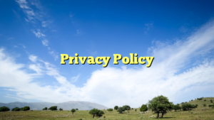 Privacy Policy